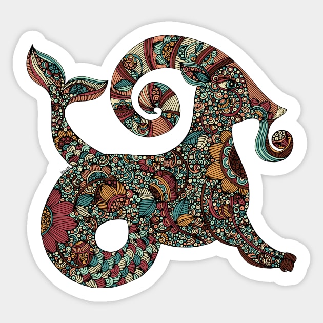 Capricorn Sticker by Valentina Harper